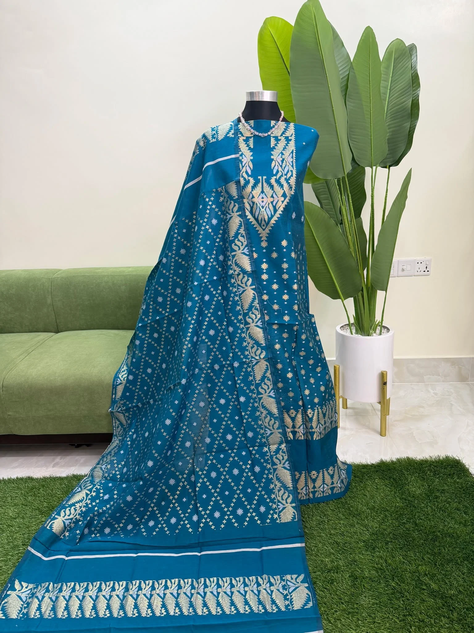 tangail-half-silk-jamdani-three-piece-code-150