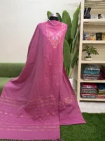 হাতের তাঁতের জামদানি থ্রি পিস (Code-303) - Image 2