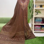 হাতের তাঁতের জামদানি থ্রি পিস (Code-305)