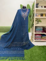 হাতের তাঁতের জামদানি থ্রি পিস (Code-307)