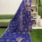 সেমি মসলিন জামদানি থ্রি পিস (Code-503)