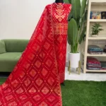 সেমি মসলিন জামদানি থ্রি পিস (Code-508)