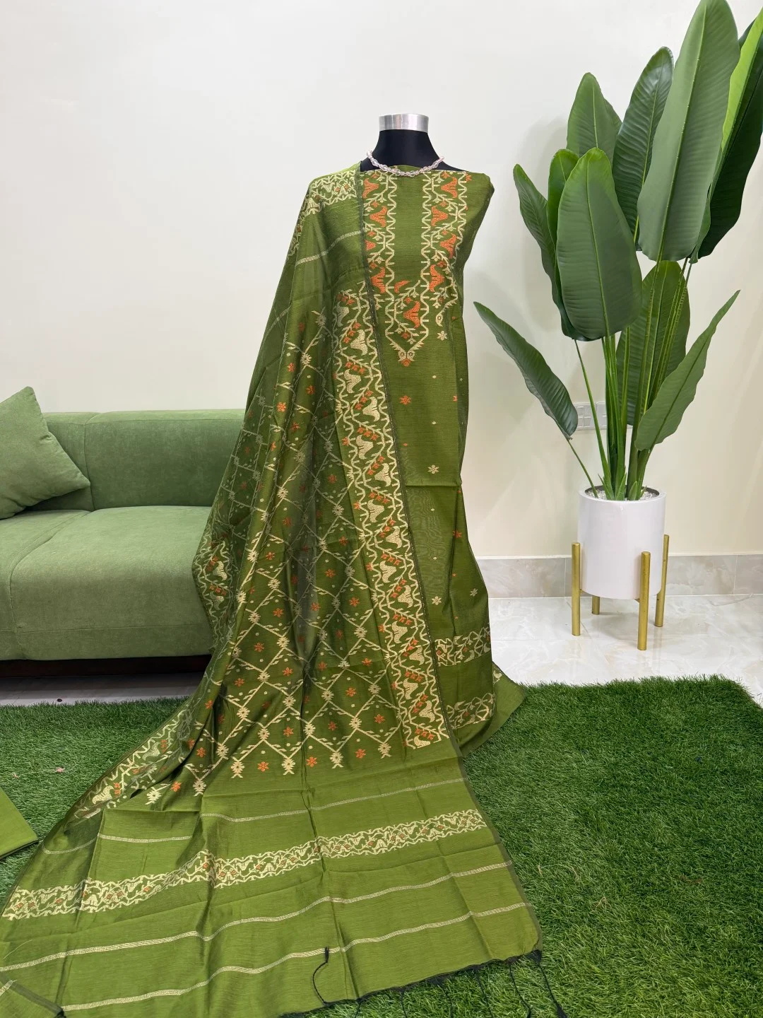 tangail-half-silk-jamdani-three-piece-code-153