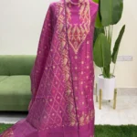 টাঙ্গাইল হাফসিল্ক জামদানি থ্রি পিস (Code-164)