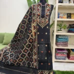 টাঙ্গাইল হাফসিল্ক জামদানি থ্রি পিস (Code-168)
