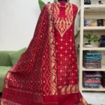 টাঙ্গাইল হাফসিল্ক জামদানি থ্রি পিস (Code-173)