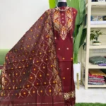 টাঙ্গাইল হাফসিল্ক জামদানি থ্রি পিস (Code-181)