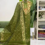 টাঙ্গাইল হাফসিল্ক জামদানি থ্রি পিস (Code-189)