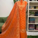টাঙ্গাইল হাফসিল্ক জামদানি থ্রি পিস (Code-190)