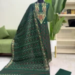 টাঙ্গাইল হাফসিল্ক জামদানি থ্রি পিস (Code-191)