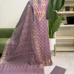 টাঙ্গাইল হাফসিল্ক জামদানি থ্রি পিস (Code-193)