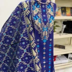 টাঙ্গাইল হাফসিল্ক জামদানি থ্রি পিস (Code-198)